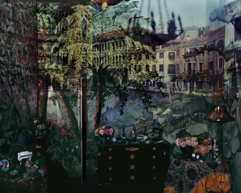 Abelardo Morell, Camera Obscura: View of Volta del Canal in Palazzo Room Painted With Jungle Motif, Venice, Italy, 2008