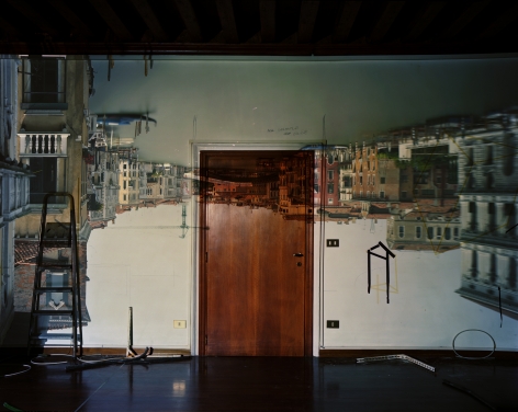 Abelardo Morell, Camera Obscura: Image of the Grand Canal Looking West Toward the Accademia Bridge in Palazzo Room Under Construction, Venice, 2007